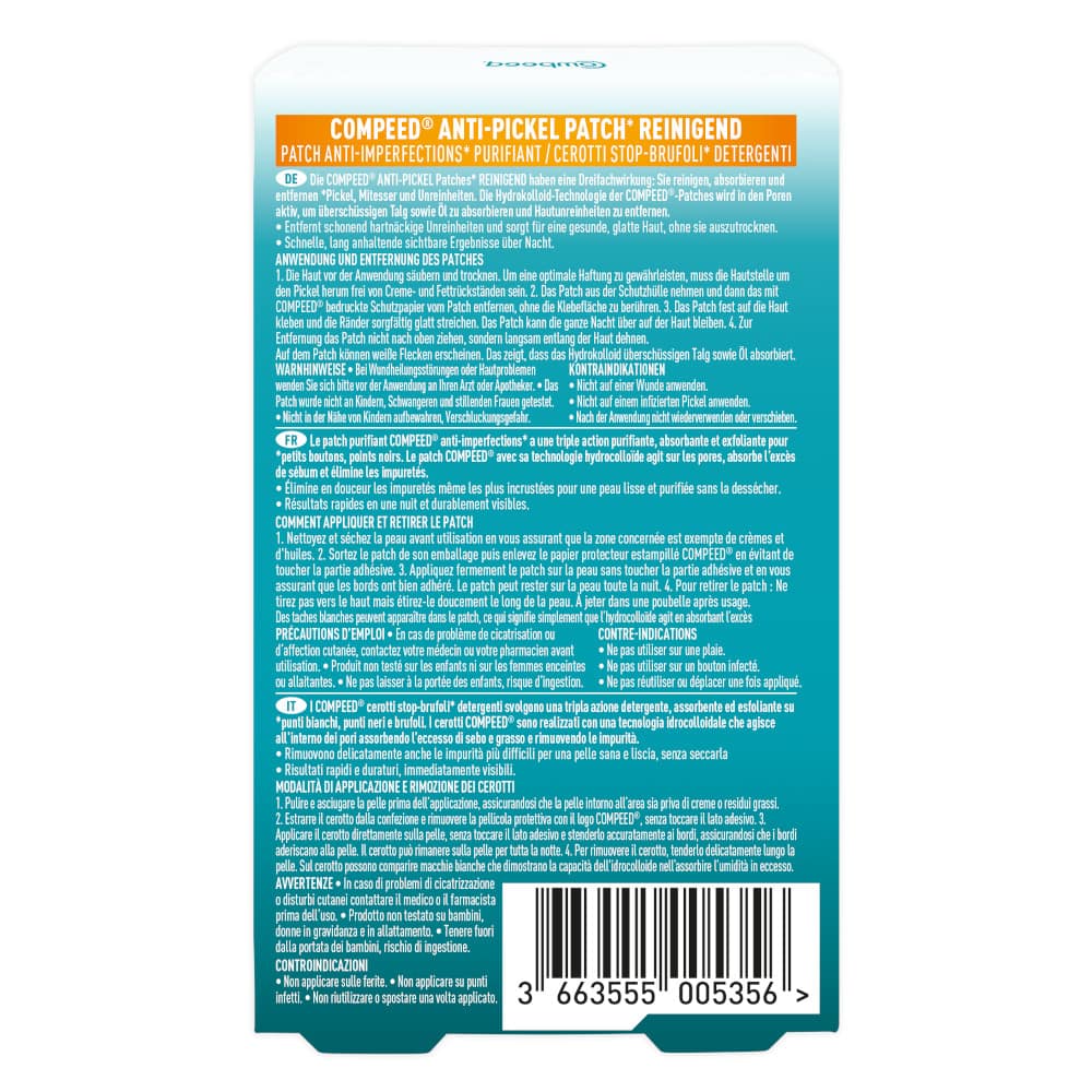 Compeed ANTI-PICKEL PATCH REINIGEND 7 St Pflaster