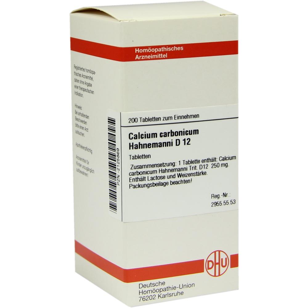 CALCIUM CARBONICUM Hahnemanni D 12 Tabletten 200 St Tabletten