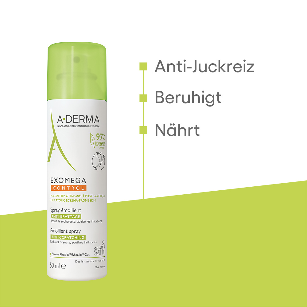 A-DERMA EXOMEGA CONTROL SPRAY RÜCKFETTEND 50 ml Spray
