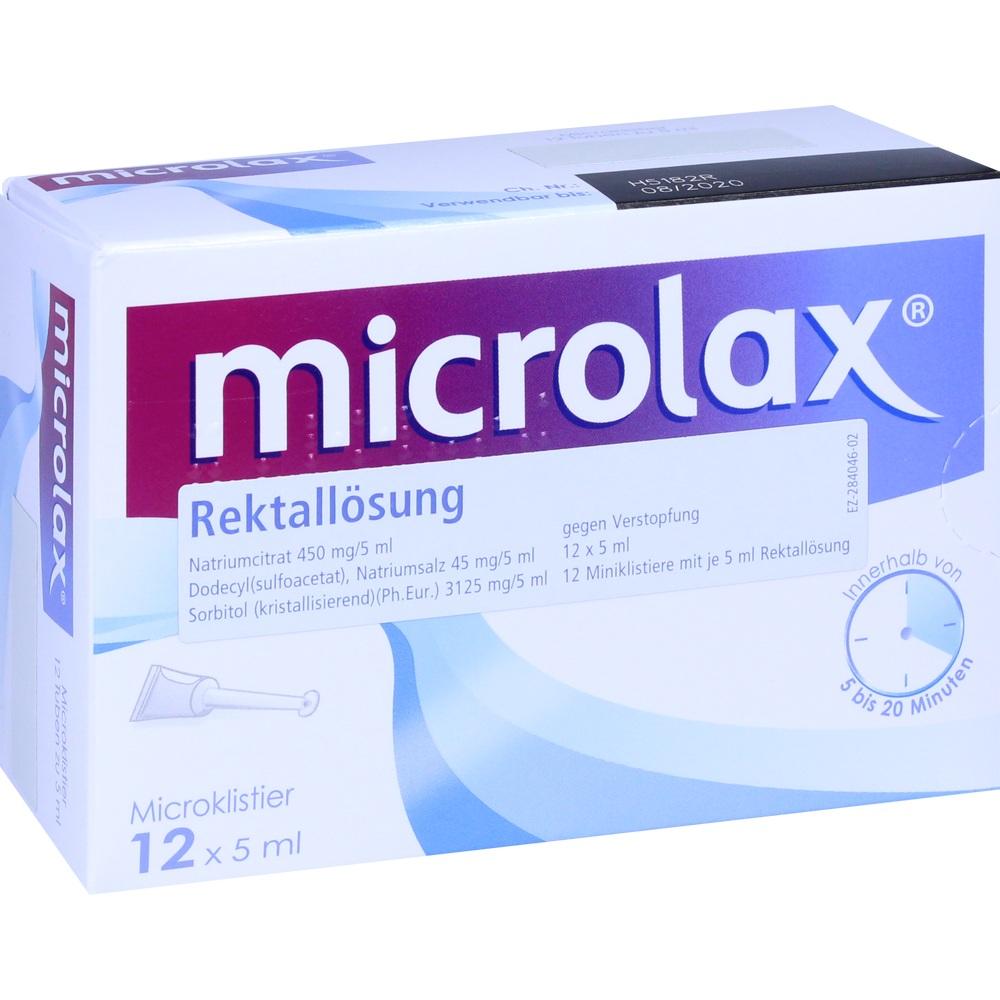 Microlax Rektallösung 12X5 ml Klistiere