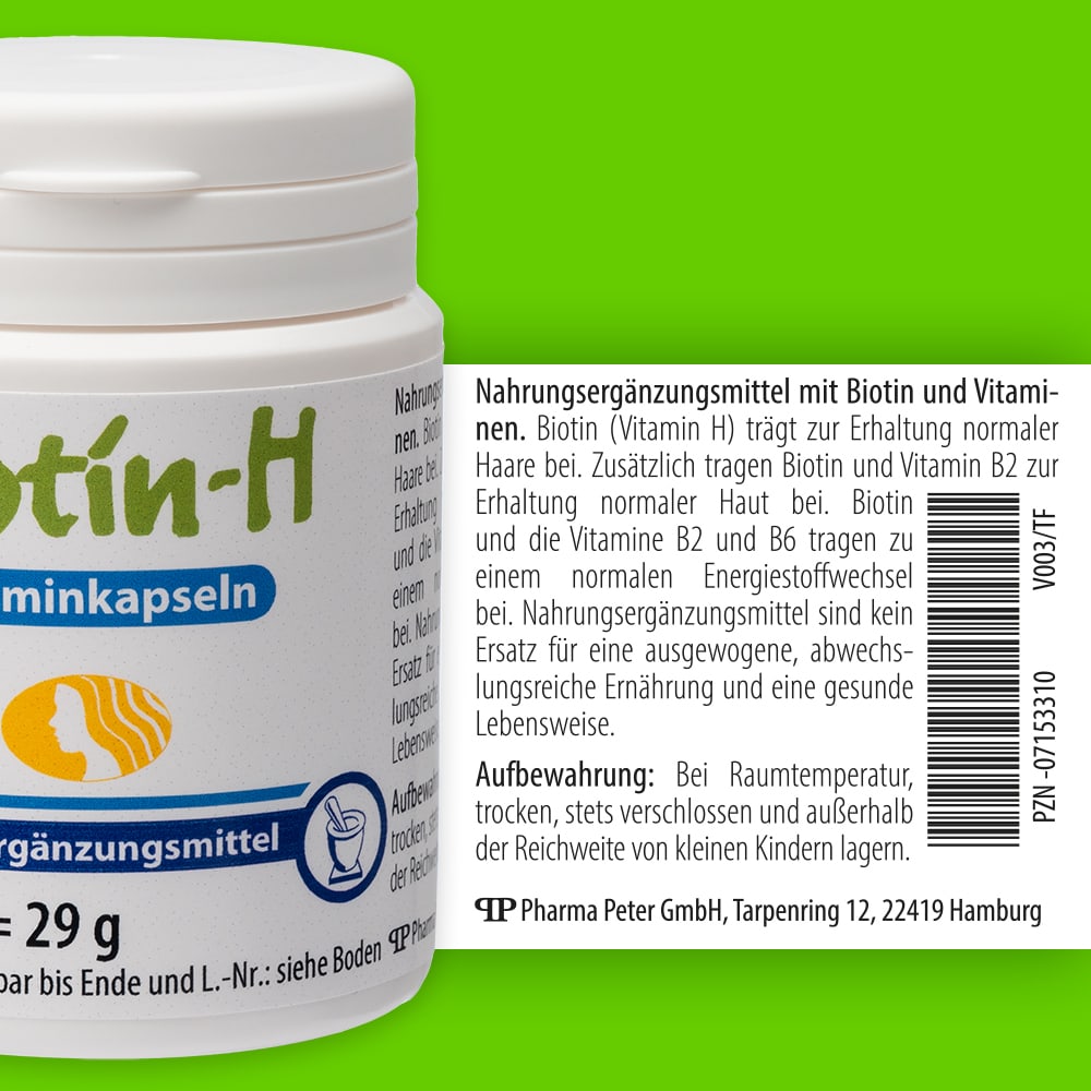 BIOTIN H Vitaminkapseln 60 St Kapseln