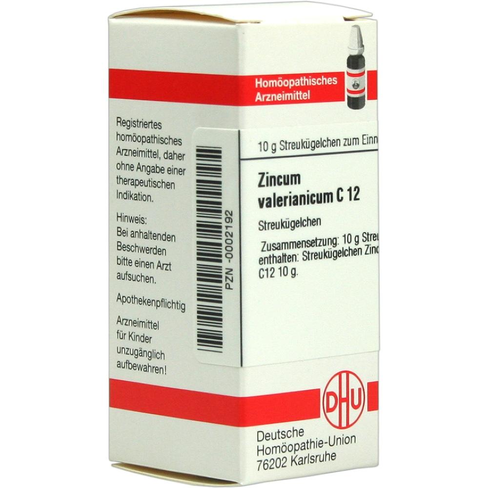 ZINCUM VALERIANICUM C 12 Globuli 10 g Globuli