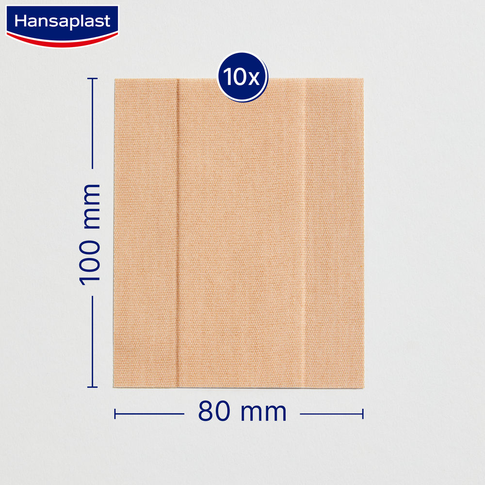Hansaplast Elastic 1m x 8cm 1 St Pflaster