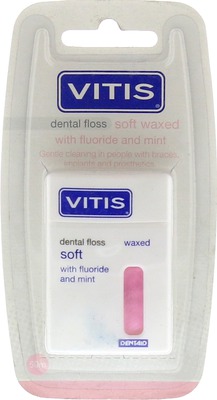 VITIS ZAHNFLOSS gewachst mit Fluorid und Minze 1 St