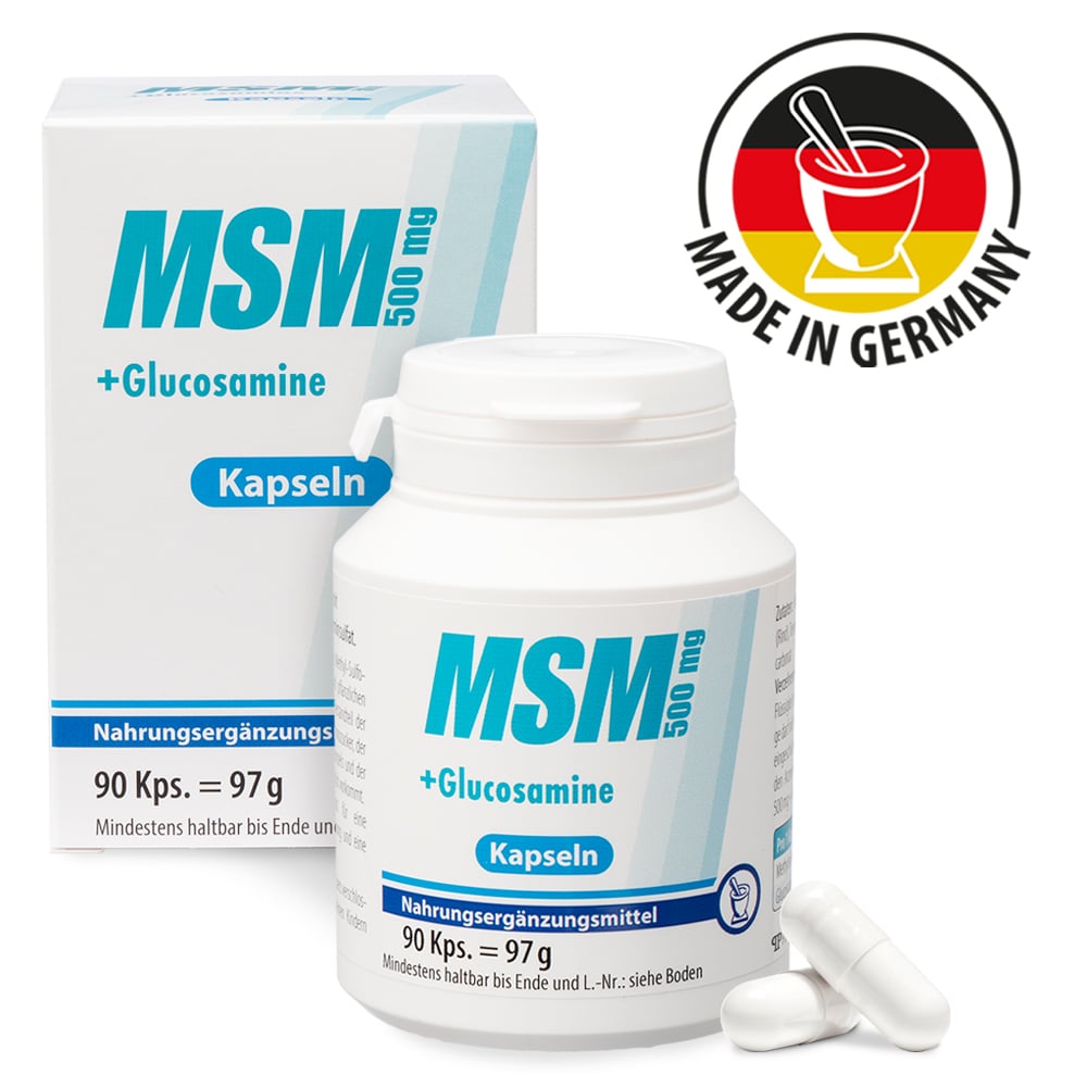 MSM 500 mg+Glucosamine Kapseln 180 St Kapseln