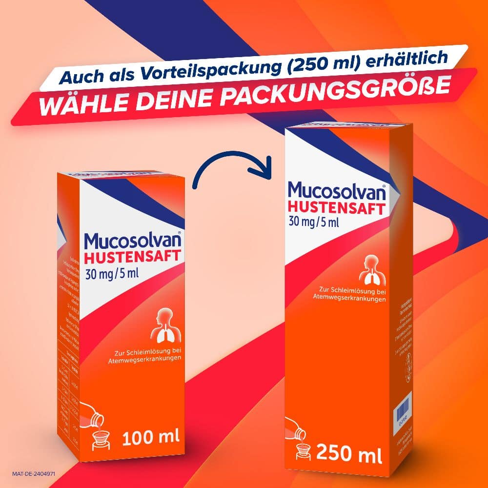 Mucosolvan HUSTENSAFT 30 mg/5 ml 250 ml Lösung zum Einnehmen