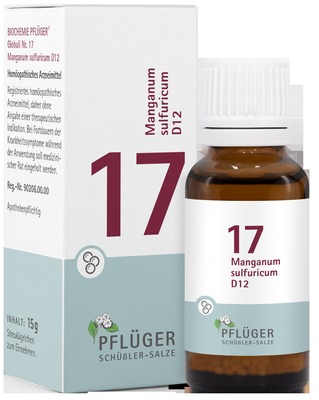 Schüßler-Salz Nr. 17 Manganum sulfuricum D12 15 g Globuli