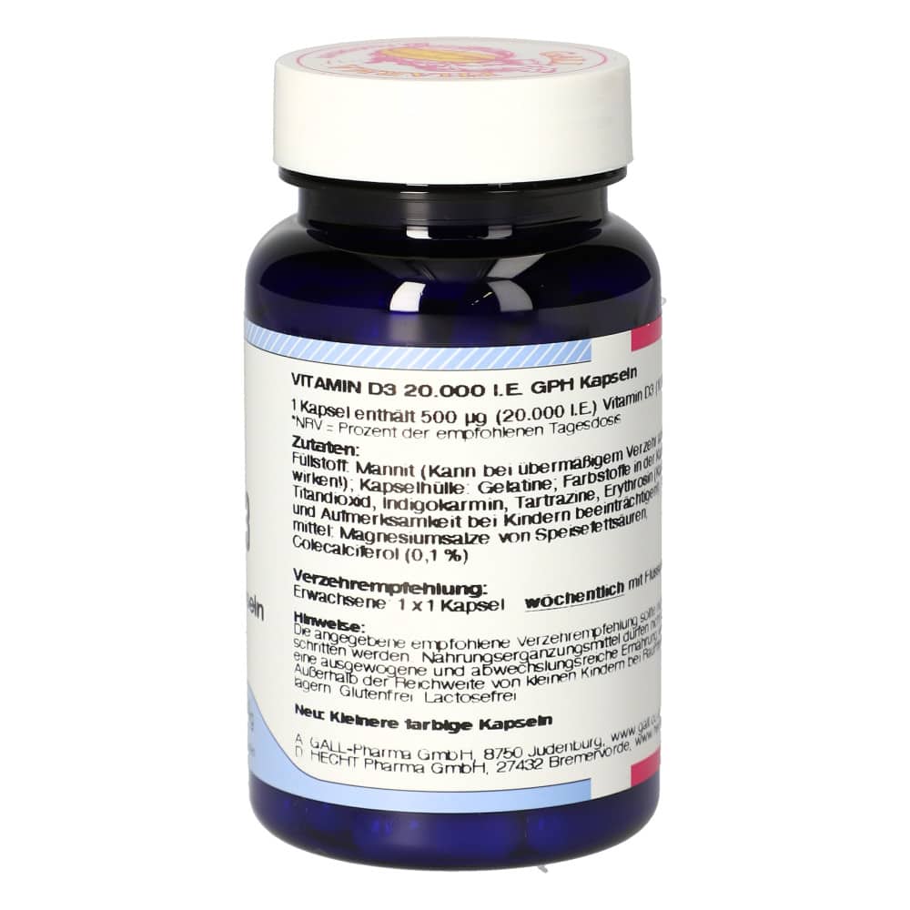 Vitamin D3 20000IE GPH 90 St Kapseln