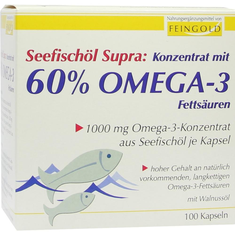 SEEFISCHÖL Supra m.60% Omega-3-Fetts.Weichkaps. 100 St Kapseln