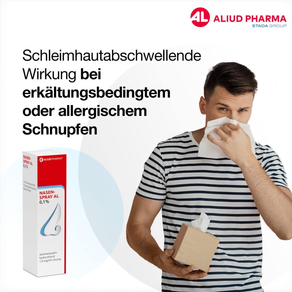 Nasenspray AL 0,1 % bei Schnupfen