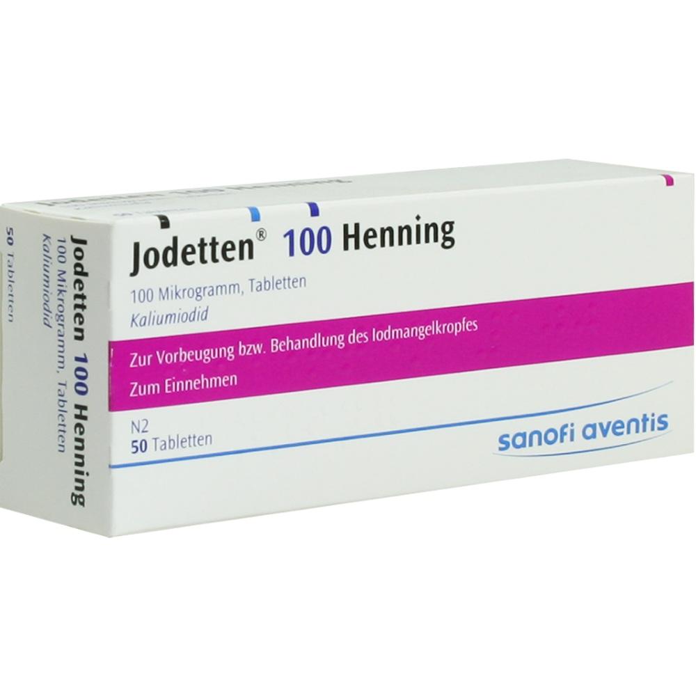 Jodetten 100 Henning 100 Mikrogramm 50 St Tabletten