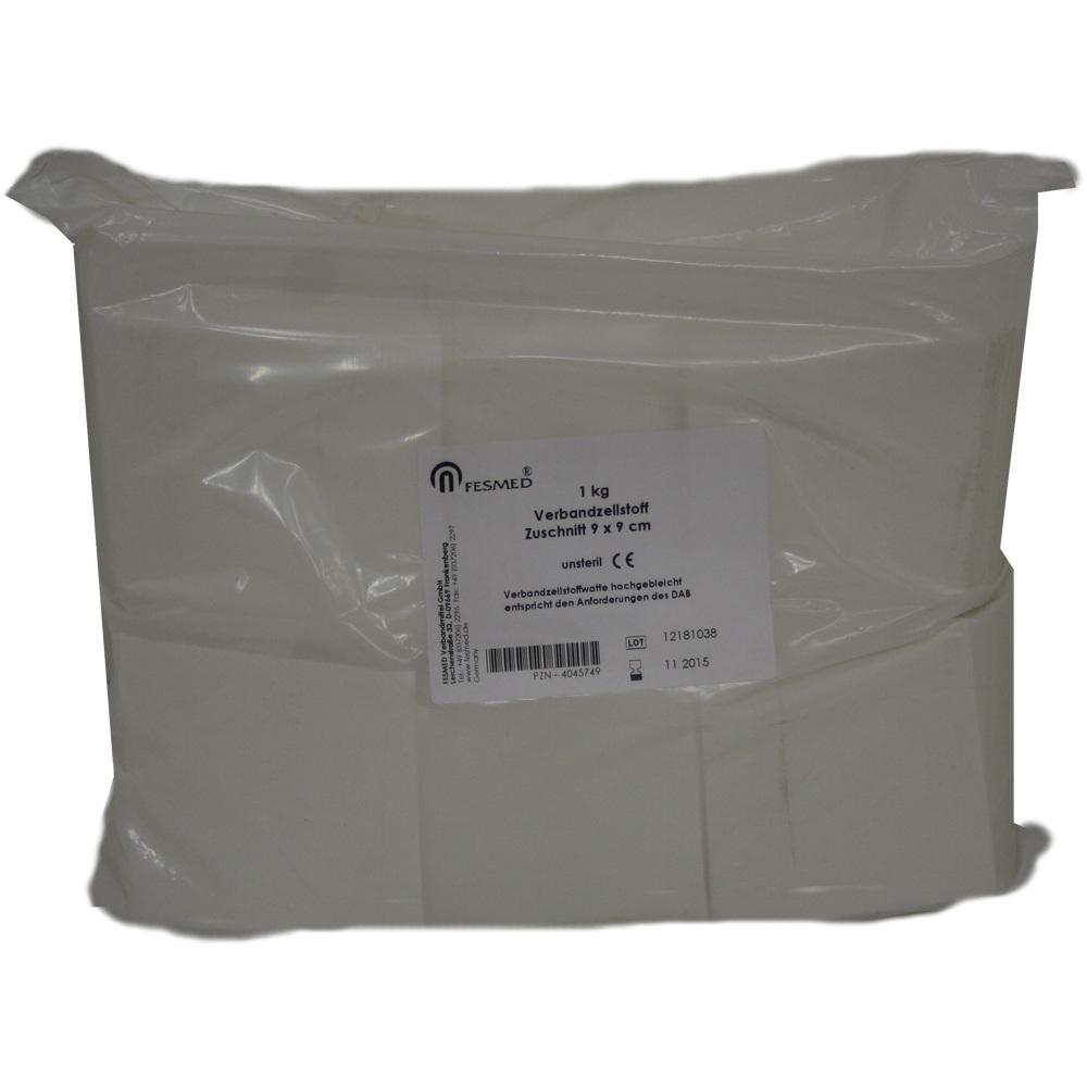 VERBANDZELLSTOFF hochgebleicht 9x9 cm 1000 g Beutel