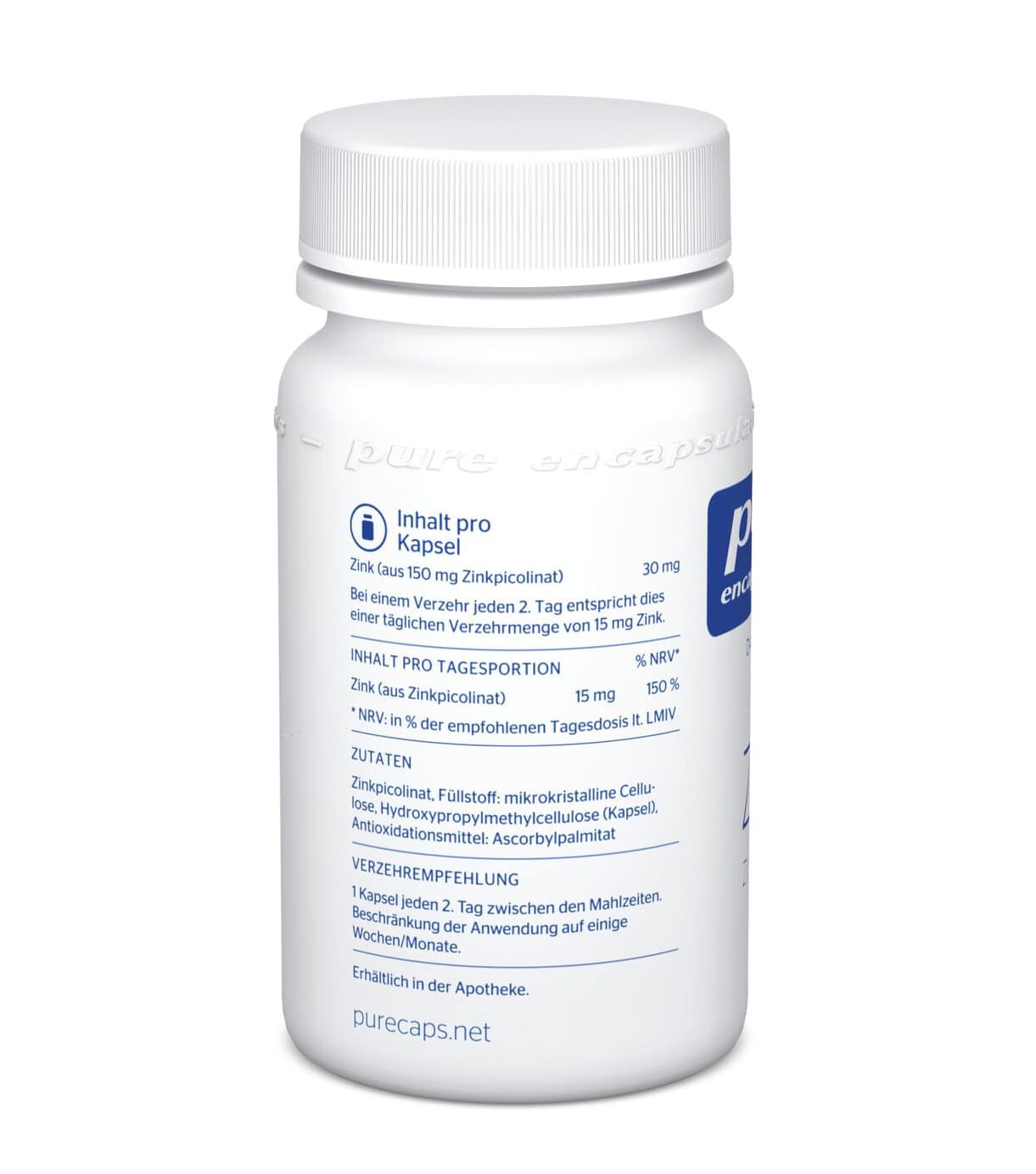 pure encapsulations Zink 60 St Kapseln