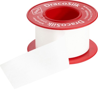 Dracosilk Rollenpflaster 5m x 2,5 cm  12 St Pflaster
