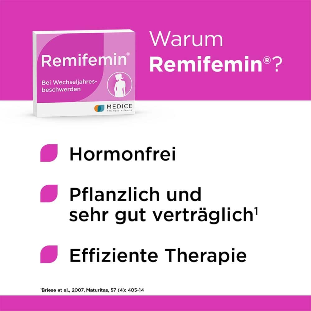 Remifemin bei Wechseljahresbeschwerden 100 St Tabletten