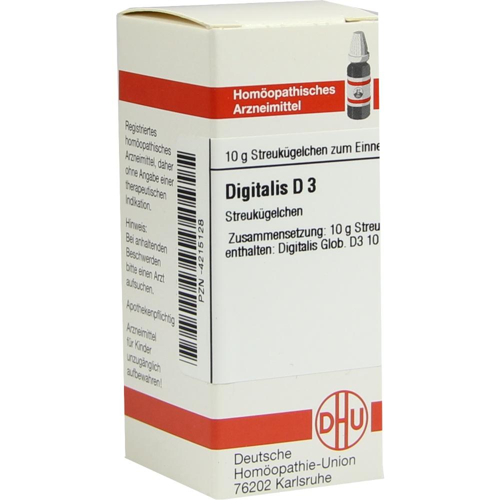 DIGITALIS D 3 Globuli 10 g Globuli