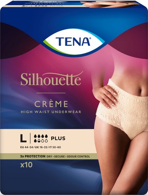 TENA Silhouette CRÈME PLUS L Taillenhohe Pants 4X10 St
