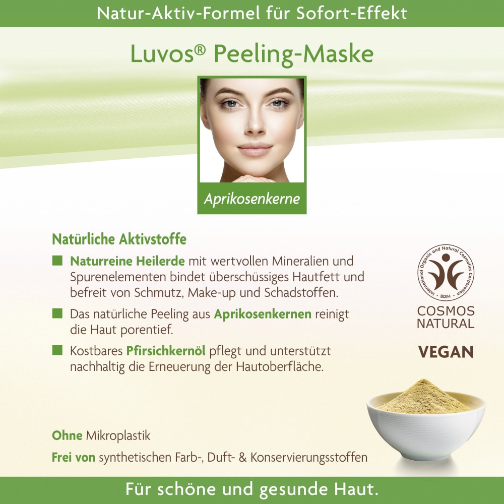 Luvos HEILERDE Peeling-Maske Naturkosmetik 2X7.5 ml Gesichtsmaske
