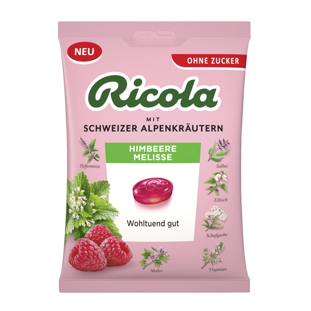 Ricola HIMBEERE MELISSE 75 g Bonbons