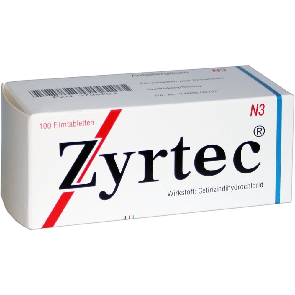 Zyrtec 10mg 100 St Filmtabletten