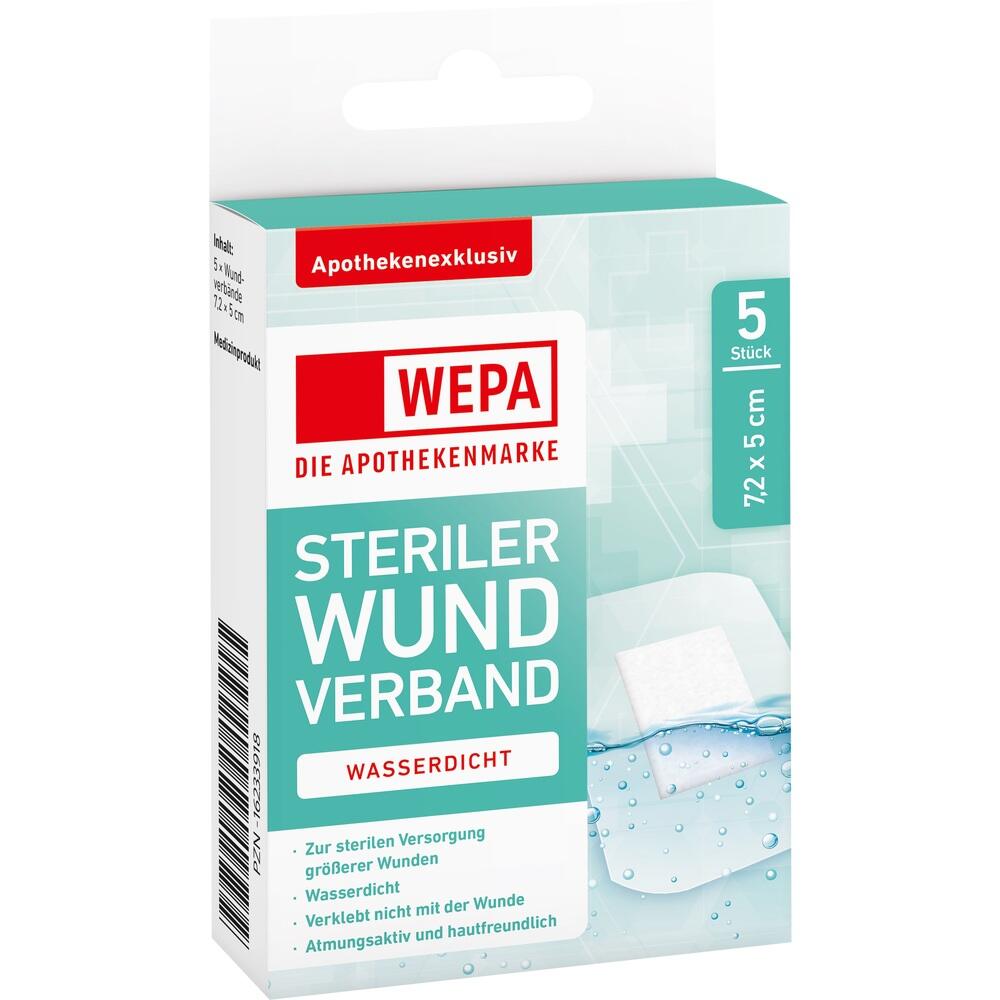 WEPA STERILER WUNDVERBAND WASSERDICHT 5 St Pflaster