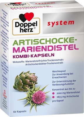 Doppelherz system ARTISCHOCKE-MARIENDISTEL  60 St Weichkapseln
