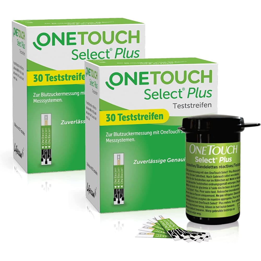 OneTouch Select Plus Teststreifen Doppelpack 2X30 St Teststreifen