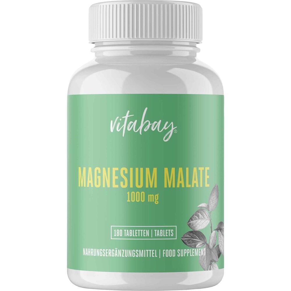 vitabay Magnesium Malate 1000 mg 180 St Tabletten