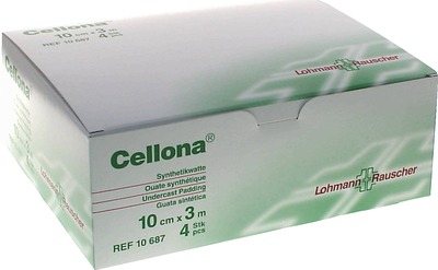 CELLONA Synthetikwatte 10 cmx3 m 4 St Watte