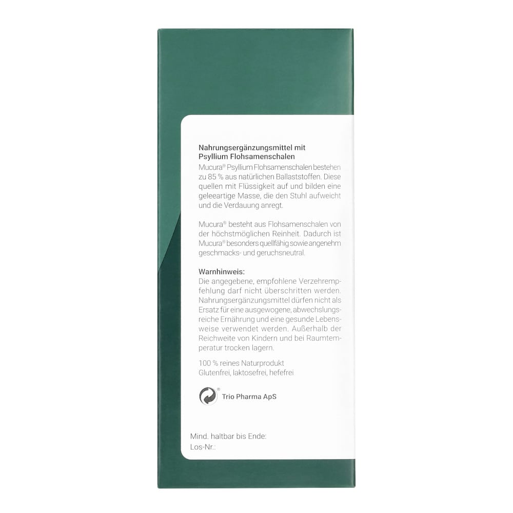 mucura psyllium flohsamenschalen 200 g Pulver
