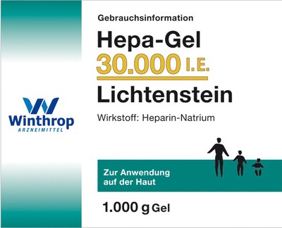 Hepa-Gel 30000 I.E. Lichtenstein 1000 g Gel