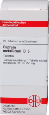 CUPRUM METALLICUM D 6 Tabletten 80 St Tabletten