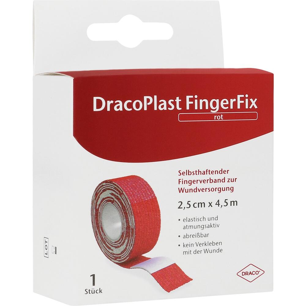 DracoPlast FingerFix 2,5cm x 4,5m  rot 1 St Pflaster