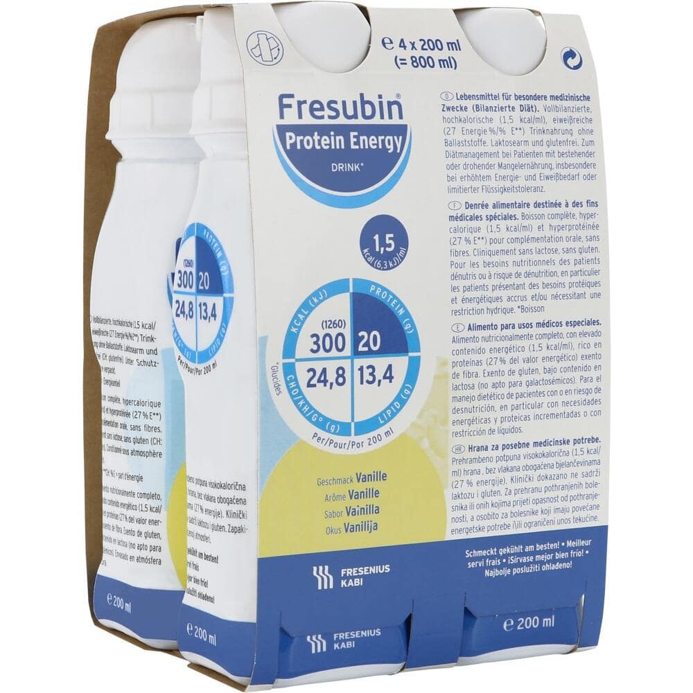 Fresubin Protein Energy DRINK Trinknahrung Vanille 4X200 ml Lösung