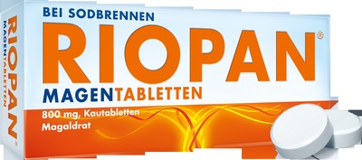 RIOPAN MAGENTABLETTEN - Bei Sodbrennen 100 St Kautabletten