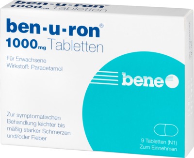 Ben-u-ron 1000mg 9 St Tabletten