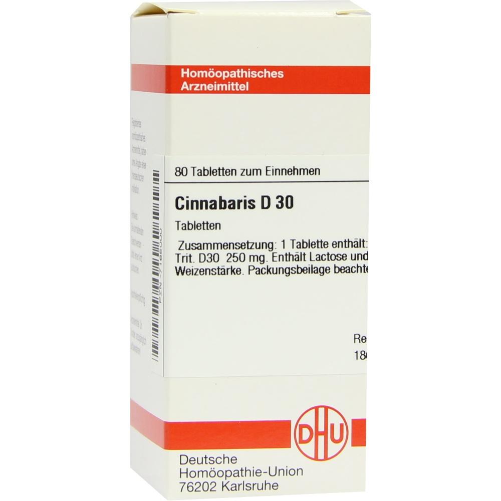 CINNABARIS D 30 Tabletten 80 St Tabletten