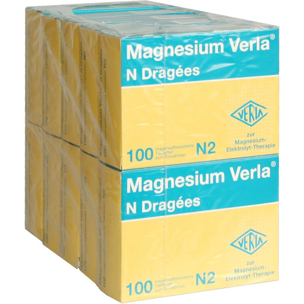 Magnesium Verla N Dragées  10X100 St Tabletten magensaftresistent