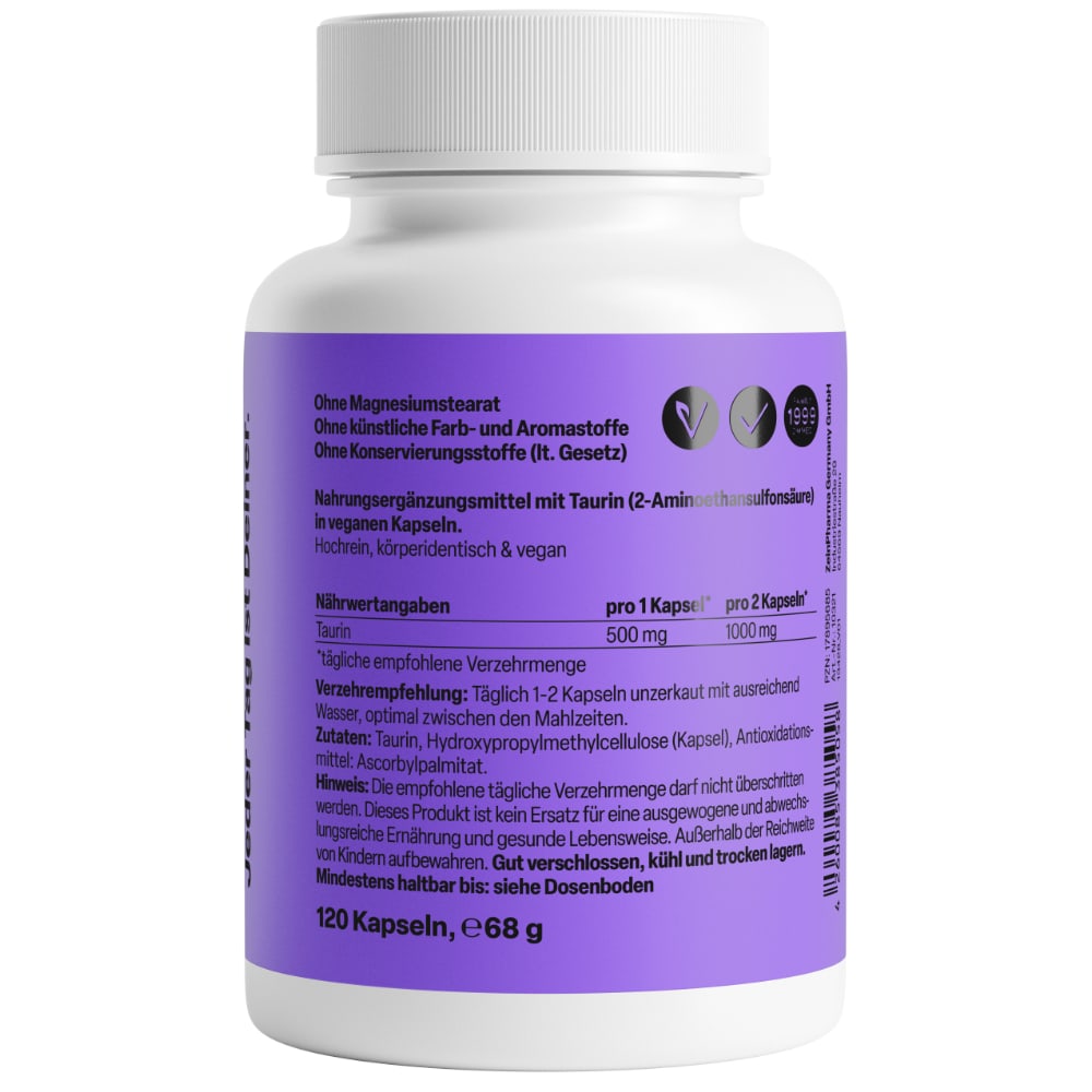 Zein Pharma Taurin 500 mg 120 St Kapseln