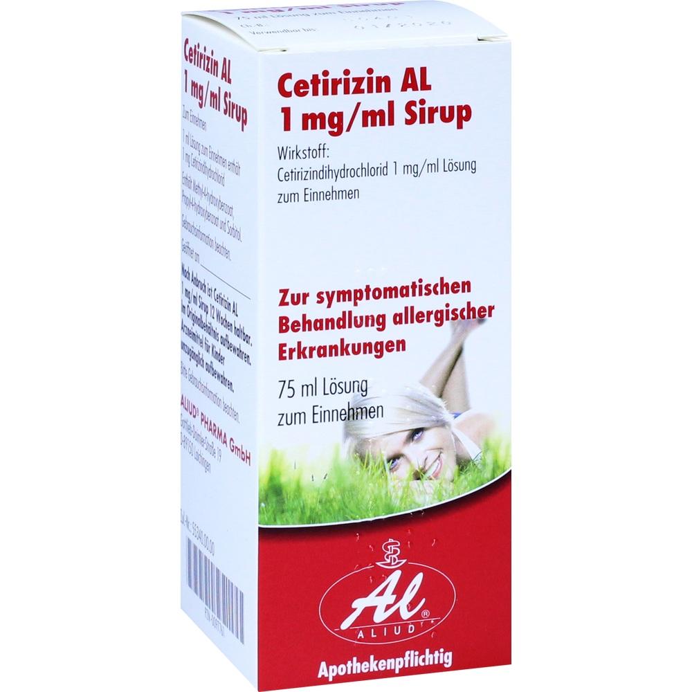 Cetirizin AL 1 mg/ml Sirup bei Heuschnupfen