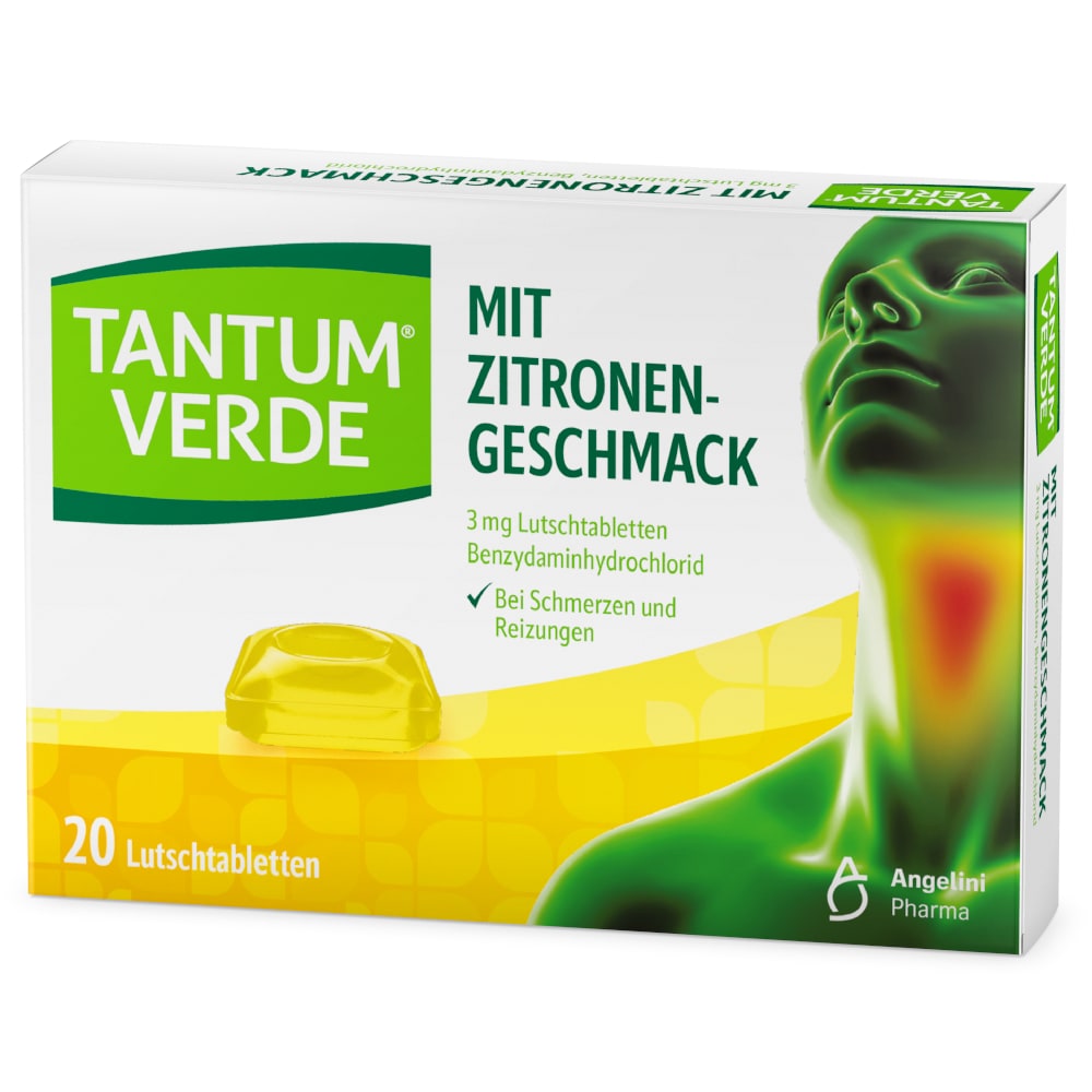 TANTUM VERDE  3 mg Mit Zitronengeschmack    20 St Lutschtabletten