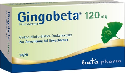 Gingobeta 120mg 30 St Filmtabletten