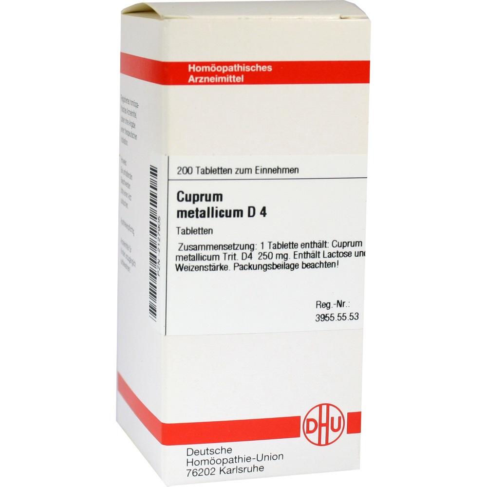 CUPRUM METALLICUM D 4 Tabletten 200 St Tabletten