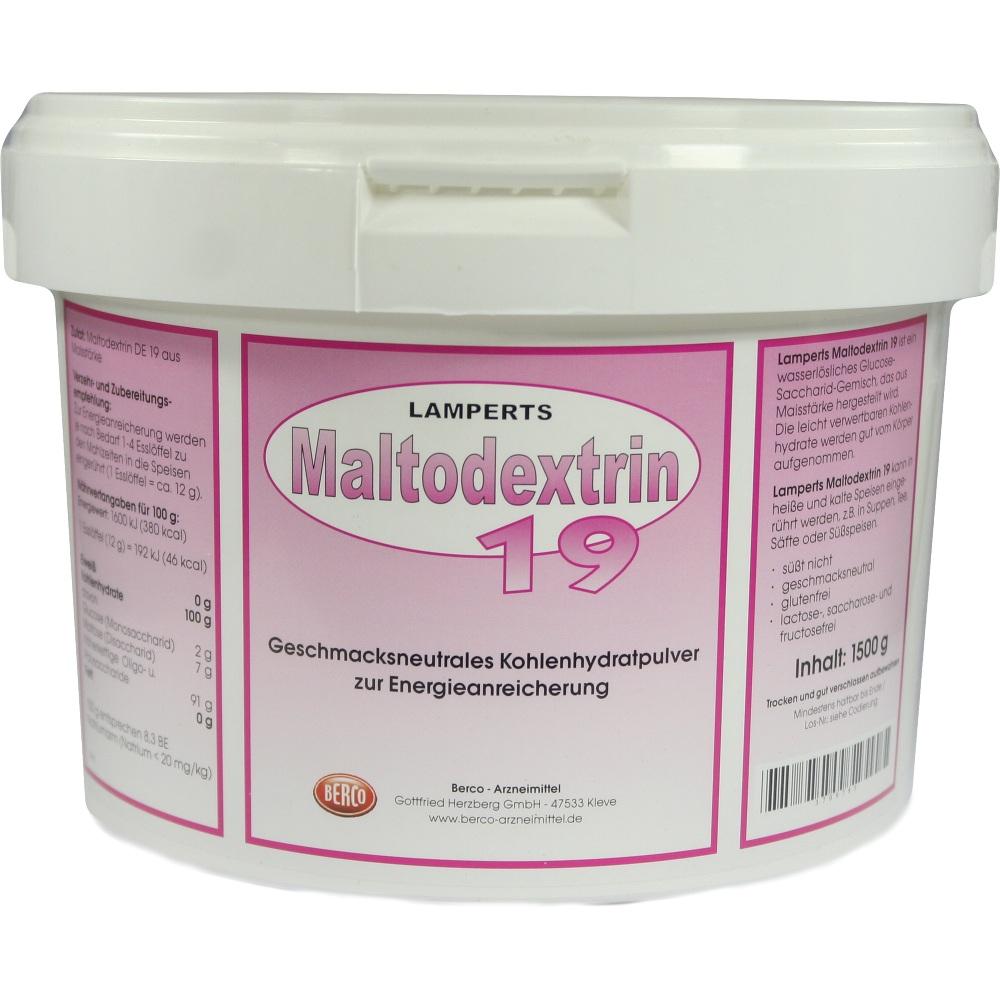 MALTODEXTRIN 19 Lamperts Pulver 1500 g Pulver