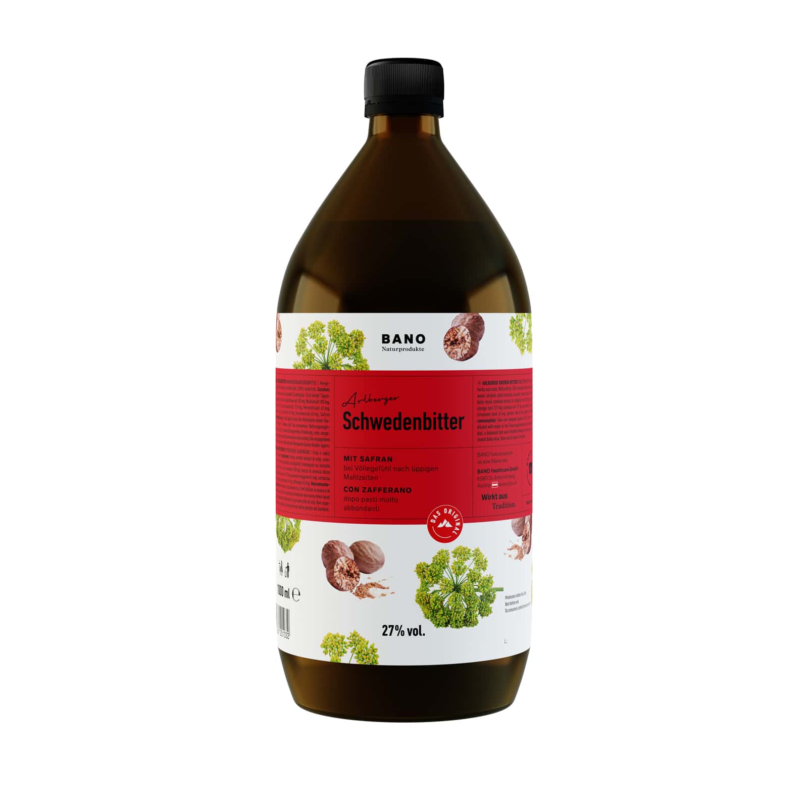 Arlberger Schwedenbitter 1000 ml 1000 ml Elixier