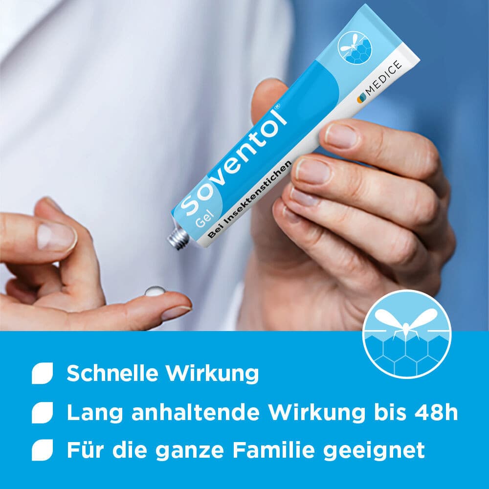 Soventol Gel bei Insektenstichen & Juckreiz auf der Haut 50 g Gel