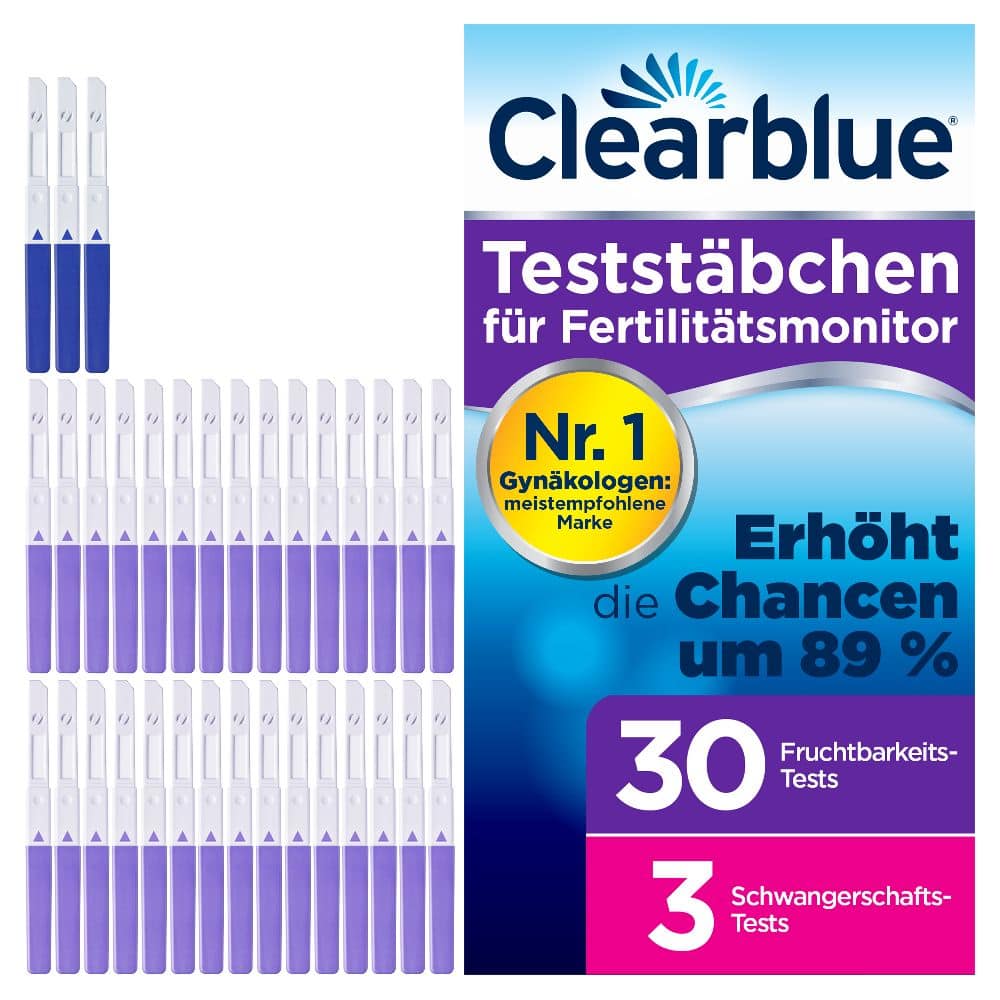Clearblue Fertilitätsmonitor Teststäbchen 33 St Teststäbchen