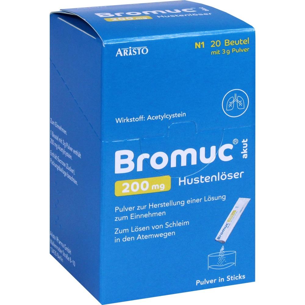 Bromuc akut 200mg Hustenlöser 20 St Pulver zur Herstellung einer Lösung zum Einnehmen