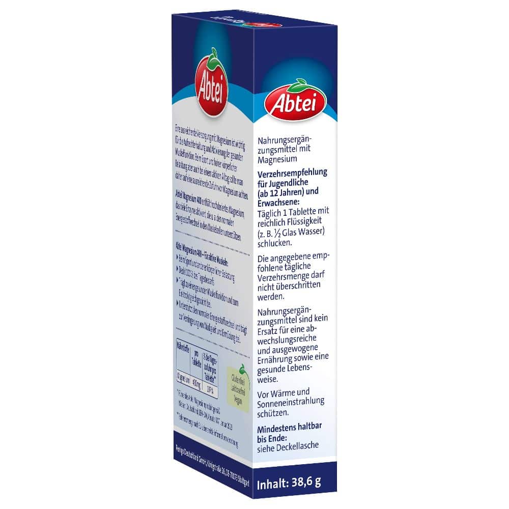 Abtei Magnesium 400 Hochdosiert 30 St Tabletten