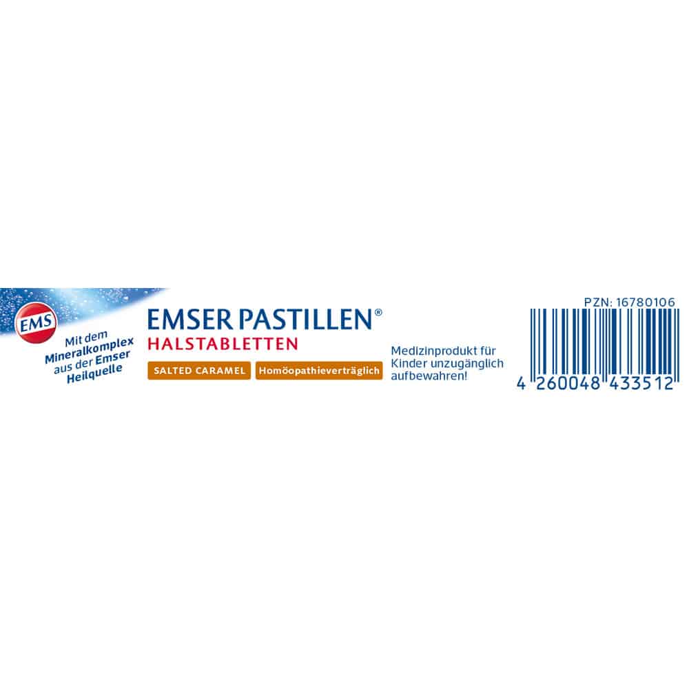 EMSER PASTILLEN SALTED CARAMELL 30 St Lutschpastillen
